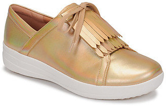 fitflop gold sneakers