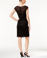 Thumbnail for your product : Connected Sequined Illusion Lace Sheath Dress
