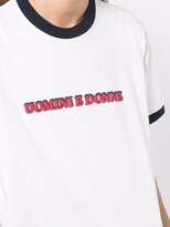 Thumbnail for your product : Sunnei slogan-print cotton T-shirt