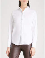 Brunello Cucinelli New Classic embellished cotton-blend shirt