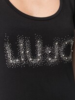 Thumbnail for your product : Liu Jo Logo-Print Studded T-Shirt