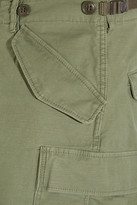 Thumbnail for your product : Junya Watanabe Slub Cotton-blend Mini Skirt - Army green