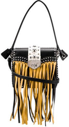 Prada cross body chain Saffiano Womens shoulder bag 1BH104 pink beige x  gold hardware Leather ref.231533 - Joli Closet