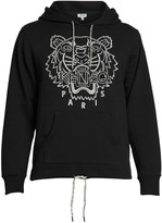 Thumbnail for your product : Kenzo Blanket-Stitch Tiger Cotton Hoodie