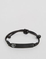 Thumbnail for your product : Diesel A-Sunrise Up ID Leather Bracelet In Black