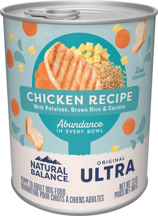 Natural Balance Original Ultra Chicken Recipe Wet Dog Food, 13-oz can, case of 12