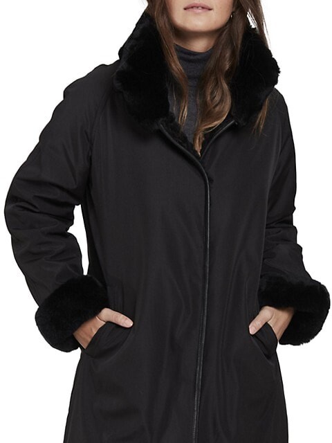 genuine fur lined coat