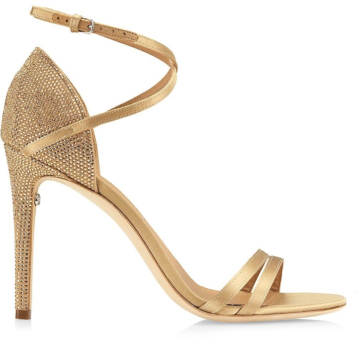 Ferragamo Ines X5 Crystal-Embellished Ankle-Strap Sandals - ShopStyle