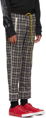 Rhude Rhude and Blue Check Pajama Trousers