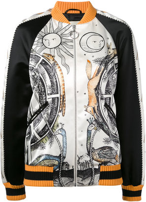 Gucci Jayde Fish printed bomber jacket