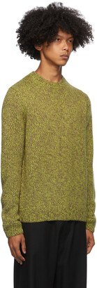 Dries Van Noten Green & Grey Marled Sweater