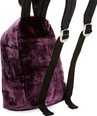 French Connection Jace Small Velvet Backpack, Purple