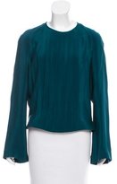Thumbnail for your product : Derek Lam Silk Long Sleeve Blouse w/ Tags