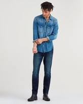 Thumbnail for your product : 7 For All Mankind Airweft Denim Adrien Slim Tapered with Clean Pocket in Concierge