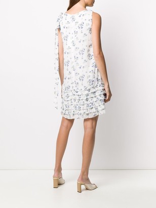 Be Blumarine Floral-Print Ruffled Dress