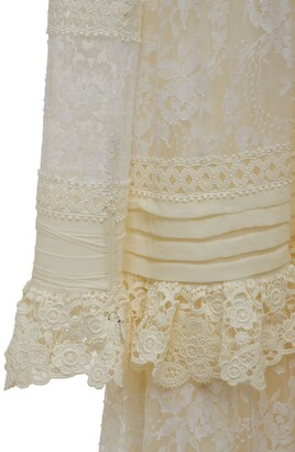ZUHAIR MURAD Chantilly Cotton Lace Midi Dress