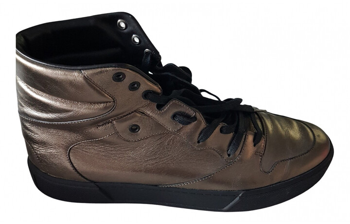 black and gold balenciaga shoes