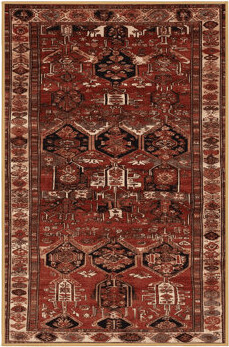Wildon Home Machine Washable Turkish Brown Area Rug