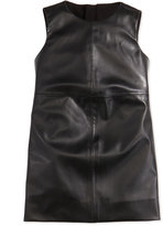 Thumbnail for your product : Milly Minis Faux-Leather Paneled Dress, Black, Girls' Sizes 2-7