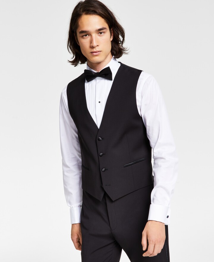 Calvin Klein Men's X-Fit Stretch Black Vest - ShopStyle Outerwear