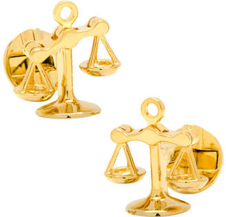 Cufflinks Inc. Moving Parts Gold Scales of Justice Cufflinks (Men's)