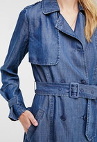 Thumbnail for your product : Forever 21 Washed Denim Trench Coat