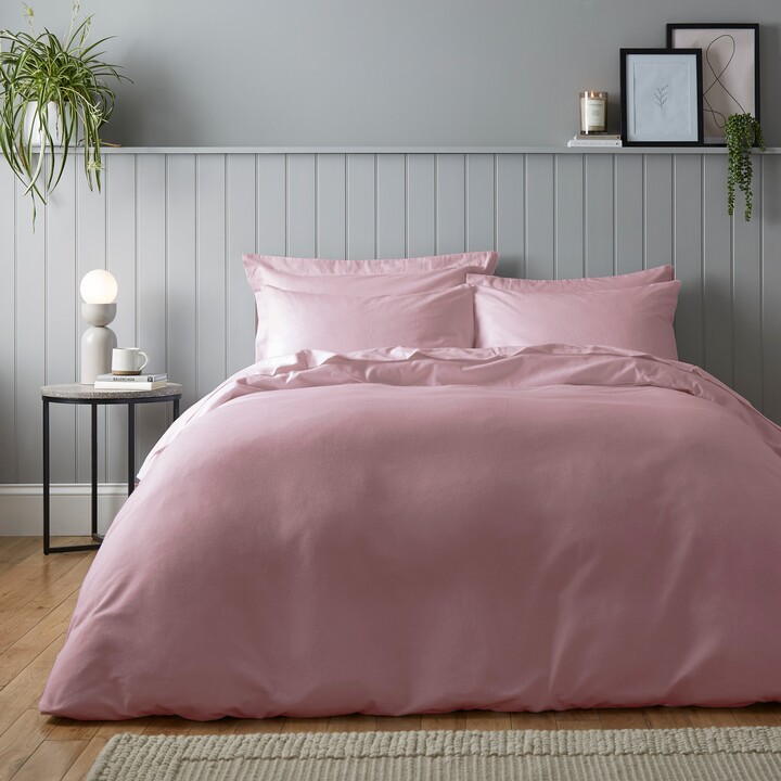 Dunelm Soft & Cosy Luxury Brushed Cotton Duvet Cover and Pillowcase Set
