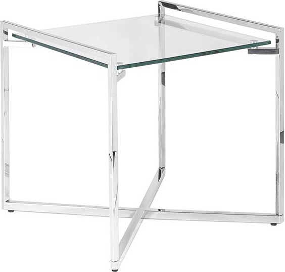 Uptown Club Portia 20" Square Modern End Table for Living Room with