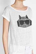 Thumbnail for your product : Karl Lagerfeld Paris Embroidered Linen T-Shirt