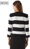 Thumbnail for your product : White House Black Market Petite Textured Stripe Jacket