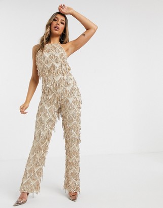 elvi sequin jumpsuit