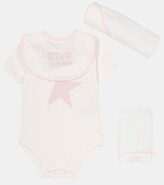 Thumbnail for your product : Golden Goose Kids Baby onesie, bib and towel set
