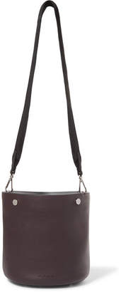 Marni Leather Bucket Bag - Burgundy
