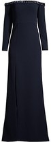 Thumbnail for your product : Aidan Mattox Embellished Off-The-Shoulder Gown