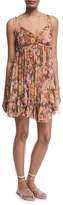 Thumbnail for your product : Zimmermann Lovelorn Floral-Print Sleeveless Mini Dress
