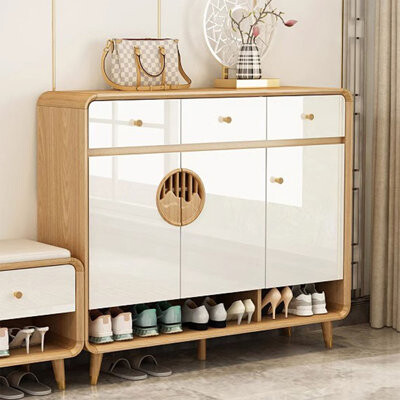 Corrigan Studio Burlywood Manufactured wood Shoe Storage