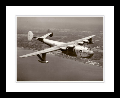 Wendover Art Group Martin Mars Prototype - Picture Frame Photograph on Paper