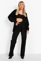 Thumbnail for your product : boohoo Edge To Edge Waffle Knit Cardigan