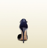 Thumbnail for your product : Gucci Patent Leather Point Toe T-Strap Pump
