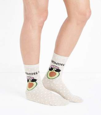 New Look Cream Hardcore Avocado Socks