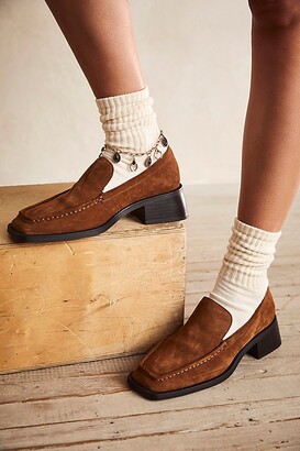 Vagabond Shoemakers Vagabond Blanca Smooth Loafers by at Free People,  Cognac Suede, EU 39 - ShopStyle