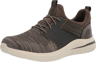 Skechers USA Men's Men's Delson 3.0-Cicada Knitted Bungee Lace Slip On -  ShopStyle