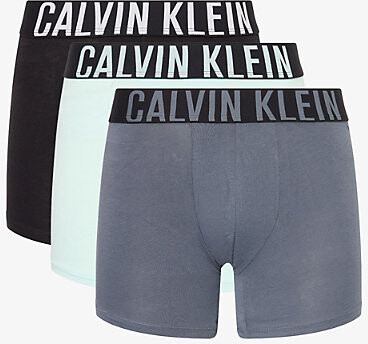 Calvin Klein Mens Black AerialTurb Intense Power Pack Of Three Stretch-Jersey Boxer Briefs M