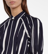 Thumbnail for your product : Polo Ralph Lauren Striped silk midi shirt dress