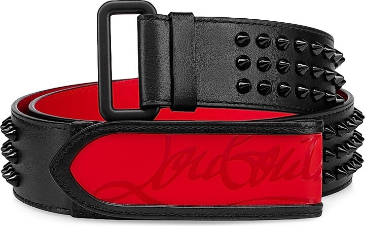 christian louboutin red belt