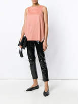 Thumbnail for your product : Fabiana Filippi side slits sleeveless blouse