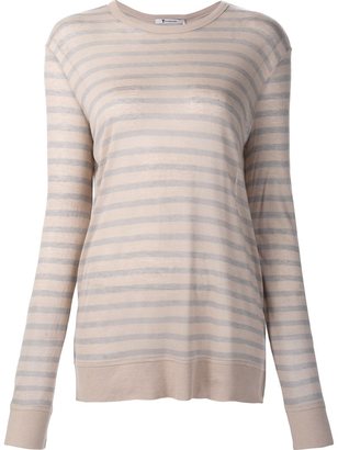 Alexander Wang T By striped sheer T-shirt