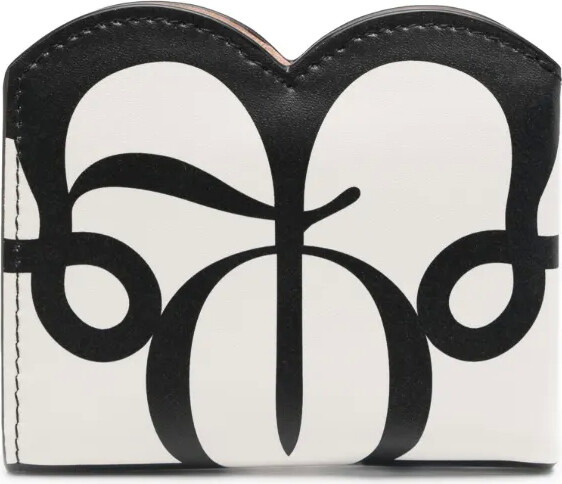 Alexander McQueen Seal logo-print bi-fold wallet
