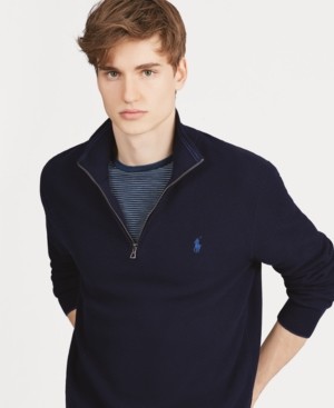ralph lauren half zip pullover mens