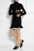 Thumbnail for your product : McQ Flared wool-blend turtleneck mini dress